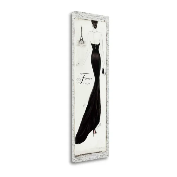 Tangletown Fine Art Elegance I by Emily Adams - Fine Art Giclee Print on Wrap Canvas, 16x47x22