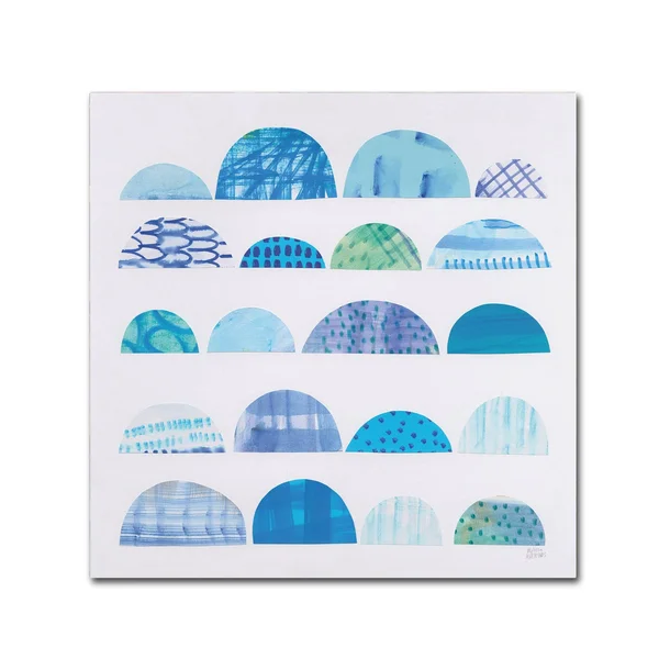 Trademark Fine Art 'Half Moon Abstract I' Canvas Art by Melissa Averinos, Size: 18 x 18