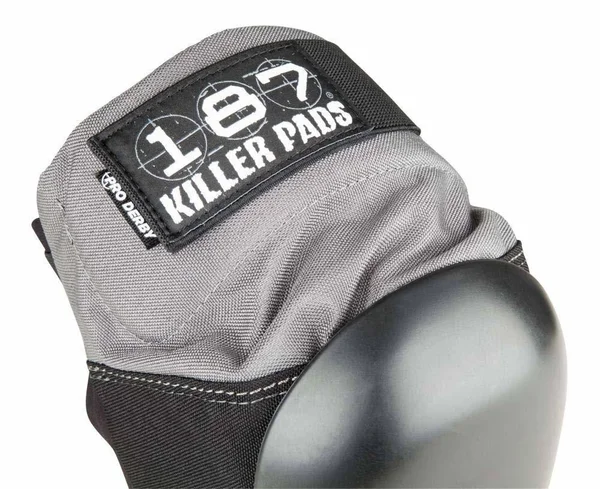 187 Killer Pads Pro Derby Knee Pad Grey-Black (X-Large)