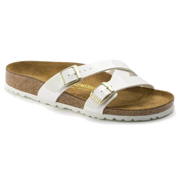 Birkenstock Women's Yao Sandals - White Birko-Flor 37 - Narrow