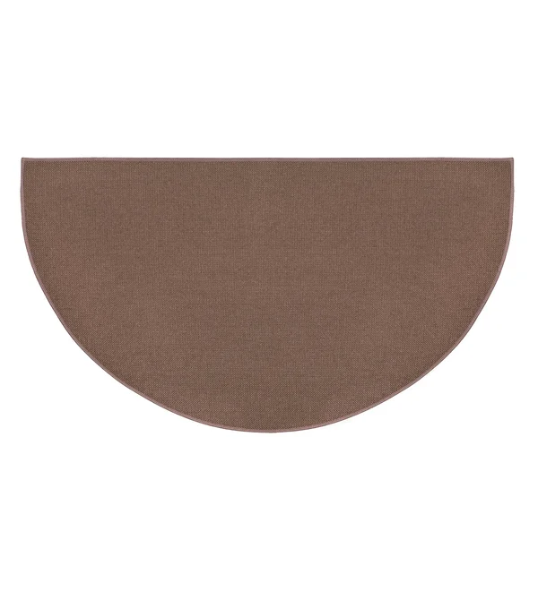 Goods Of The Woods Fiberglass Half Round Hearth Rug, Brown