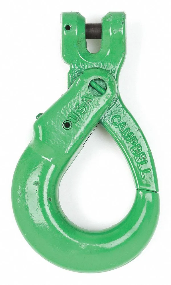 Campbell 5748695 Self Locking Hook, 3/8 inch, Clevis, GR 100