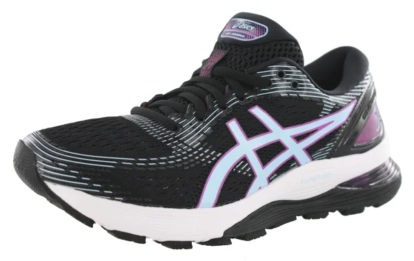 Asics Women's GEL-Nimbus 21 Running Shoes Black/Classic Red