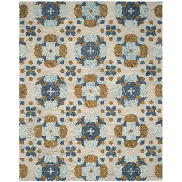 Safavieh Blossom Beige/Multi 4 ft. x 6 ft. Area Rug