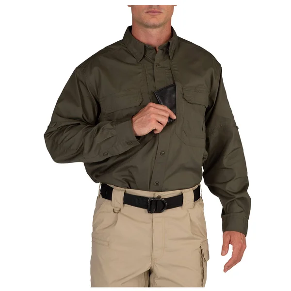 5.11 Tactical Taclite Pro Long Sleeve Shirt Large, Charcoal