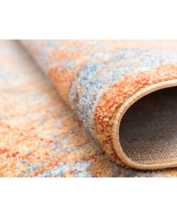 Unique Loom Williamsburg Brighton Runner Rug - 2& 7 x 8& 2 (Orange)