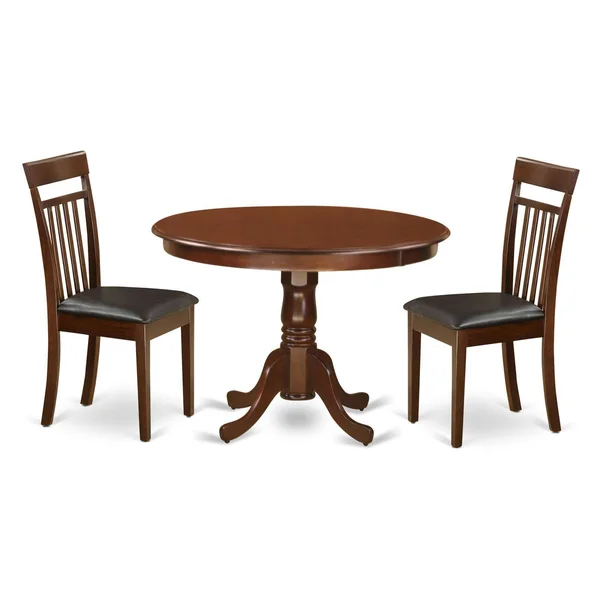 East West Furniture Hartland 3 Piece Sheraton Dining Table Set