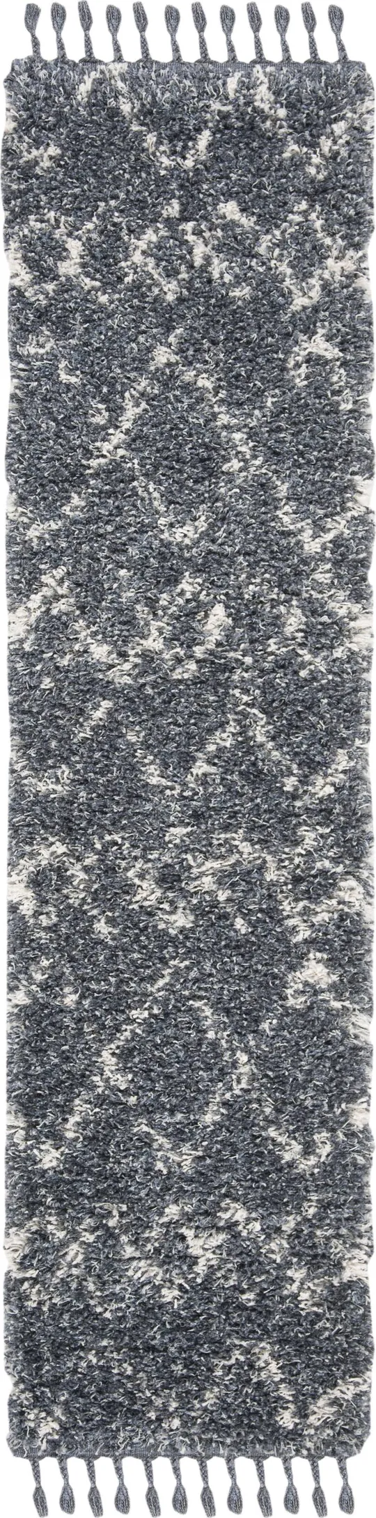 Safavieh Pro Lux Shag Cream/Blue 8 ft. x 10 ft. Area Rug