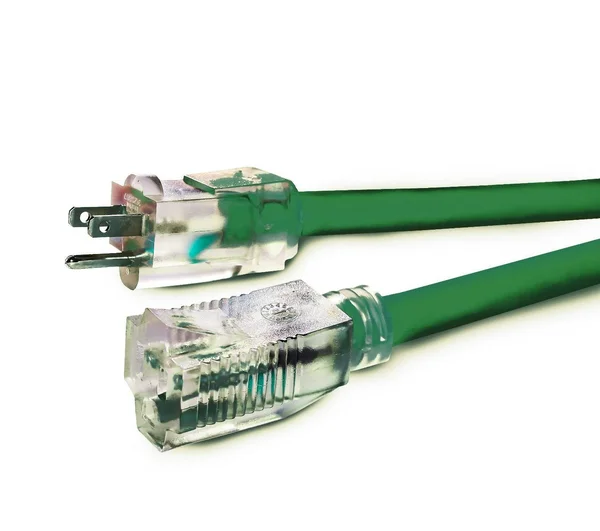 100 ft Extension Cord 16/3 SJTW with Lighted End - Green - Indoor, Outdoor Heavy Duty Extra Durability 13amp 125V 1625w ETL Lis
