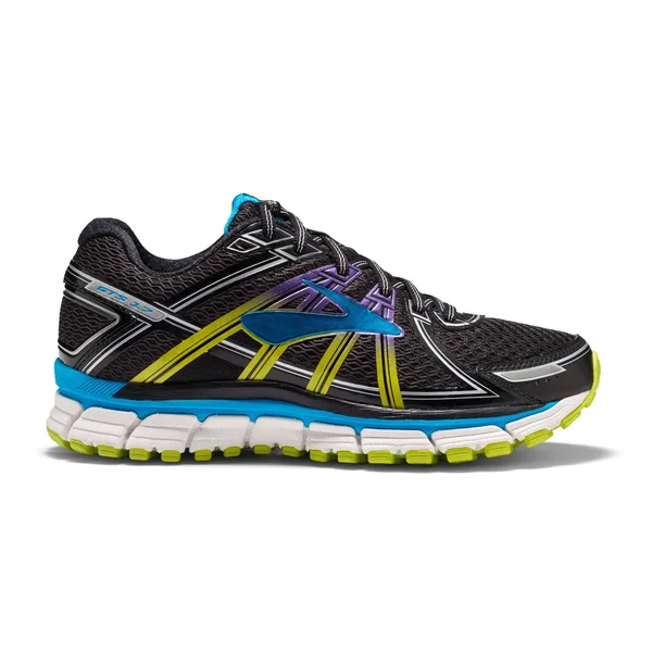 Brooks Women's Adrenaline GTS 17 Running Shoes Black - Hawaiian Ocean, Lime Punch 6.5, B
