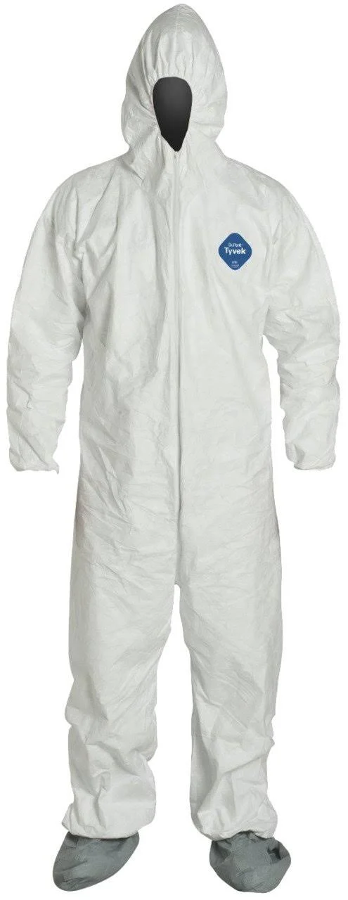 Dupont Tyvek Coveralls with Attached Hood