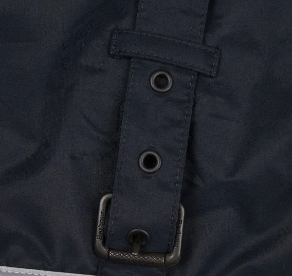 Barbour Tartan Fleece Lined Dog Coat Navy, S