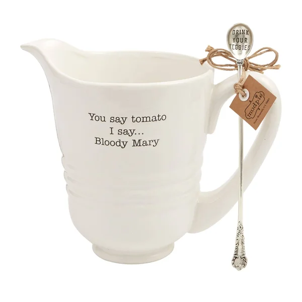 Mud Pie - Bloody Mary Pitcher Set