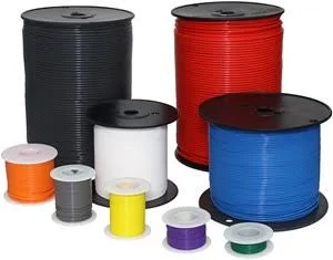 PTFE High Temperature Stranded Wire (Gauge: 18, Length: 500 ft., Color: Red) Wire-TF-18-02-500