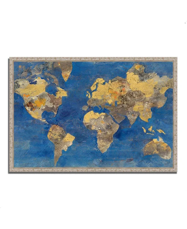 40x22 x 59x22 Golden World by Albena Hristova Fine Art Giclee Print