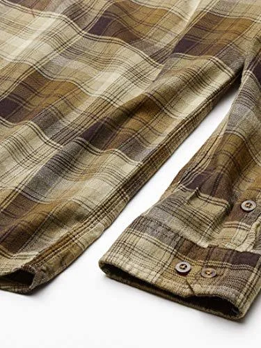 Carhartt Rugged Flex Hamilton Plaid Long Sleeve Shirt - Men's Dark Cedar