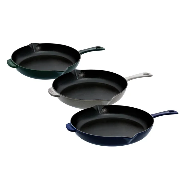 Staub Cast Iron Fry Pan - 10-in, Basil