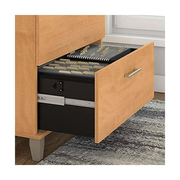 Bush Furniture Somerset Lateral File Cabinet in Maple Cross