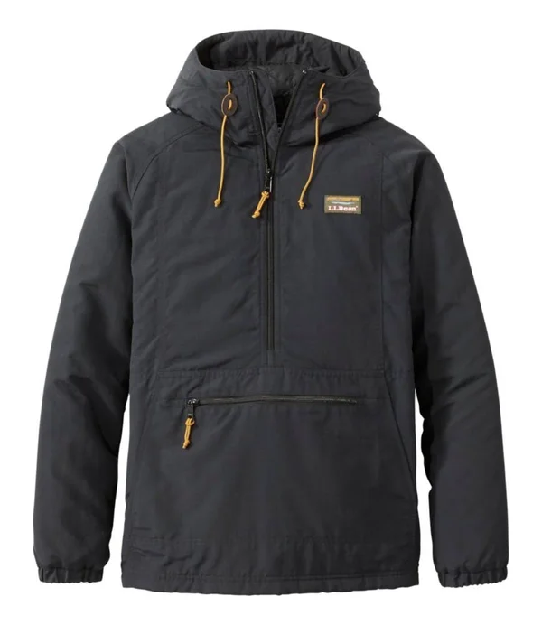 Men's Tall Mountain Classic Insulated Anorak Black Large, L.L.Bean