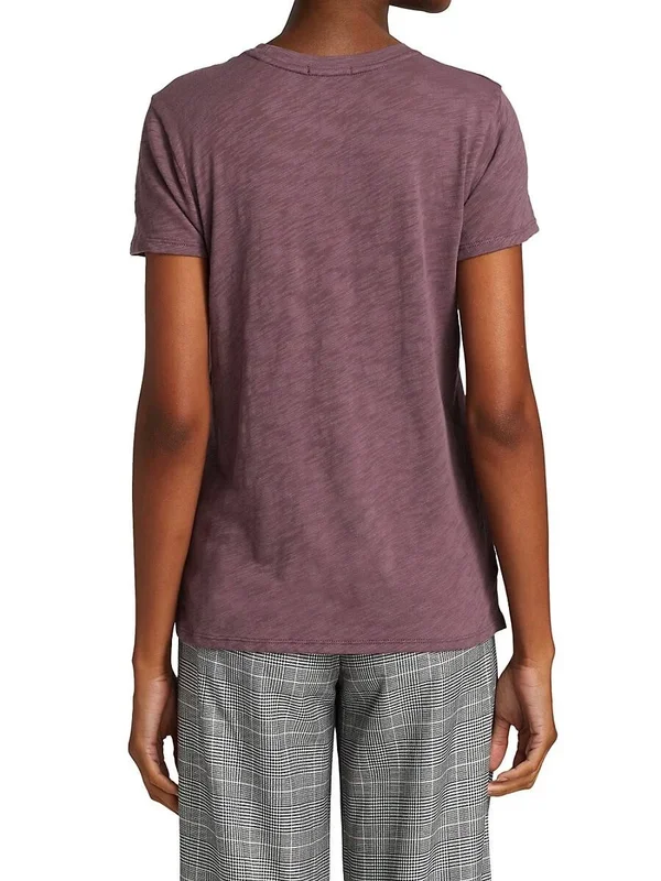 ATM Anthony Thomas Melillo Women's Slub Jersey Schoolboy Crew Neck Tee Agave, M