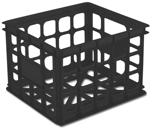 Sterilite 16929006 Plastic Storage Box Crate Black 12 Pack