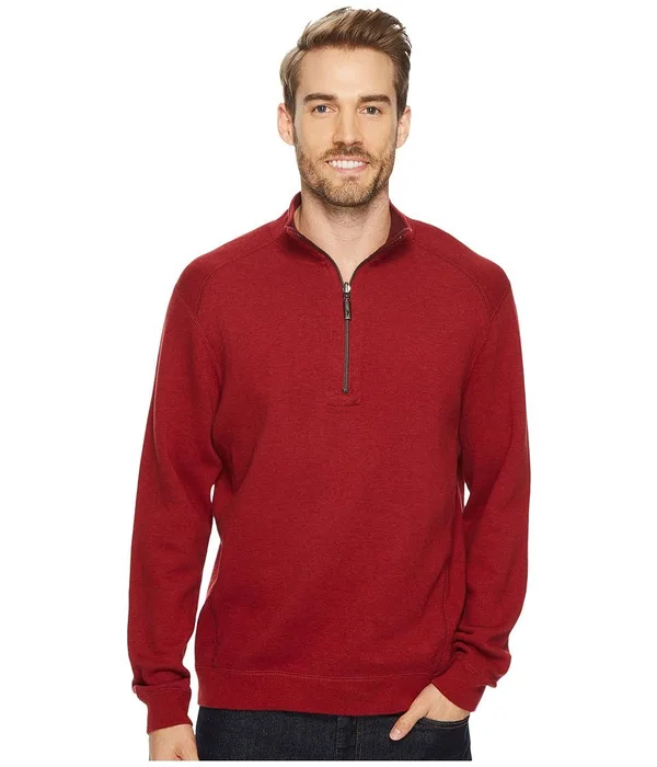 Tommy Bahama Mens Reversible Flip Side Classic 1/2 Zip Pullover