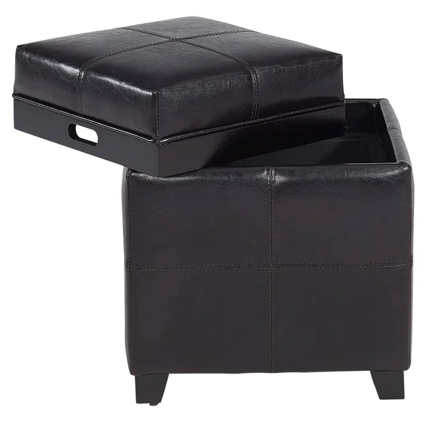 Anton II Storage Ottoman - White