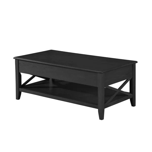 Christopher Knight Home Decatur Farmhouse Faux Wood Lift Top Coffee Table by, Black