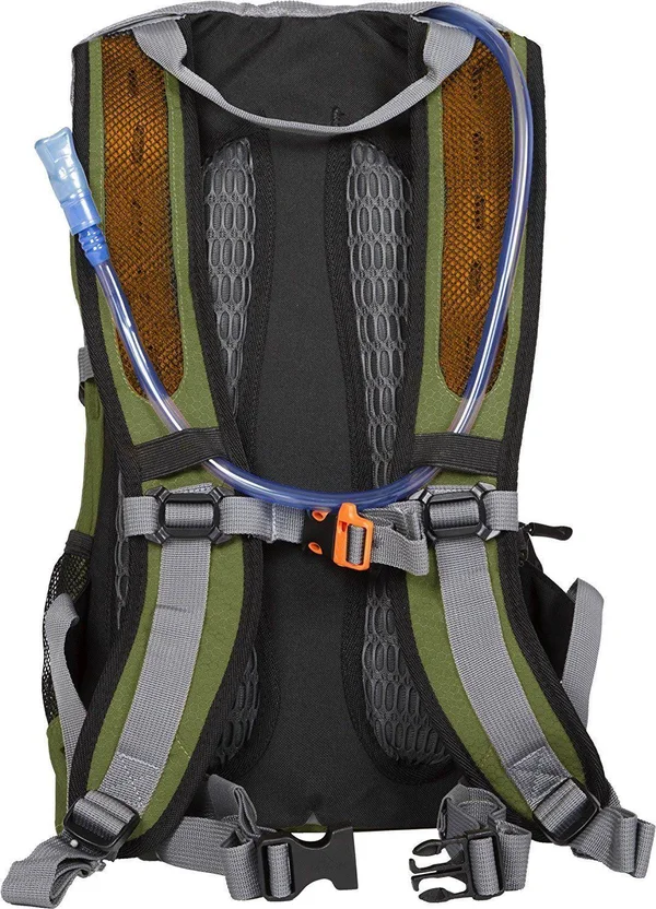 Teton Sports Hydration Backpack with Bladder, Green, 18.5x22x 10x22x 7x22