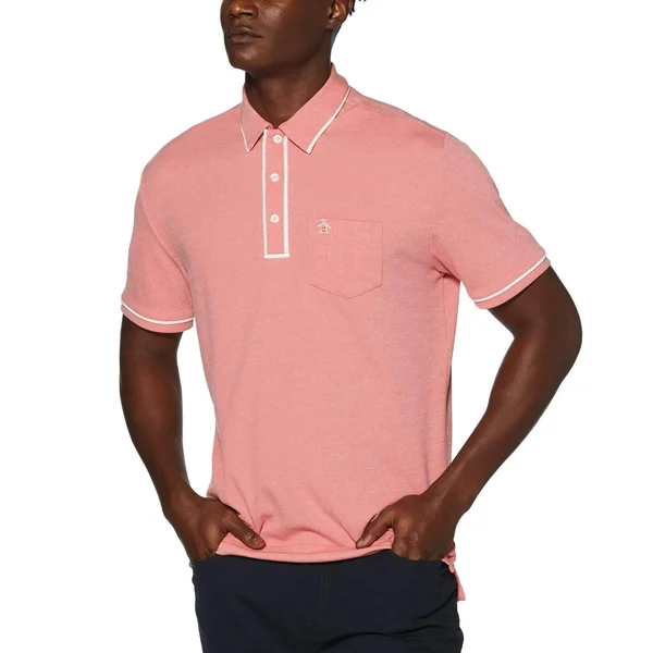 Original Penguin OGKSA099 Golf Earl Polo - High Risk Red - M