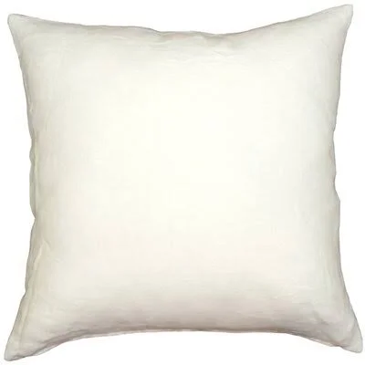 Palermo Linen Throw Pillow Latitude Run Size: 20x22 H x 20x22 W x 6x22 D, Color: White