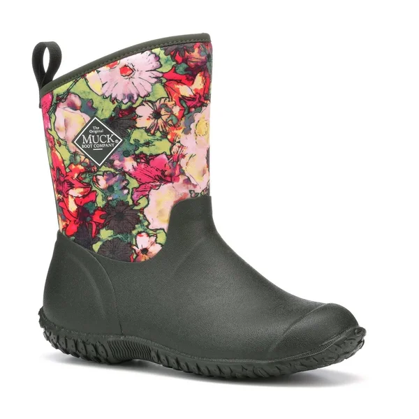 Muck Women's Muckster II Mid Boot - Green Veggie Print 9