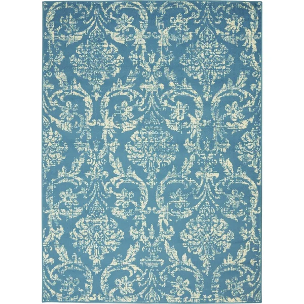 Nourison Jubilant Area Rug - Ivory/Pink, 5&3x22 x Round