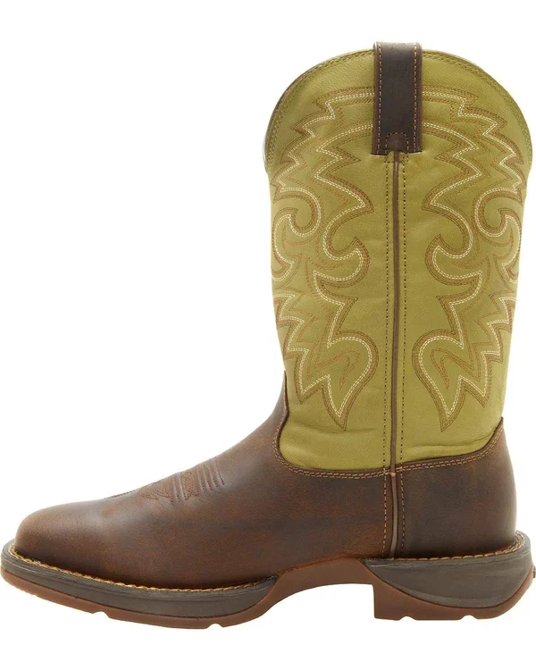 Men's Rebel Coffee & Cactus Pull-On Western Boot by Durango Db5416