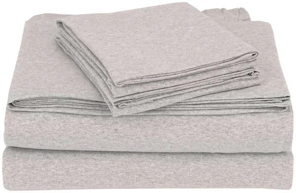 Coyuchi Organic Jersey Sheet Set (Queen - Gray Heather)
