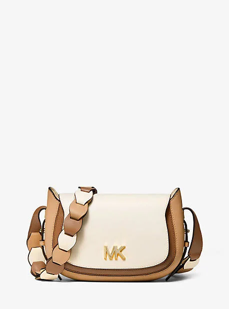 Michael Michael Kors Brown Jolene Small Saddle Crossbody