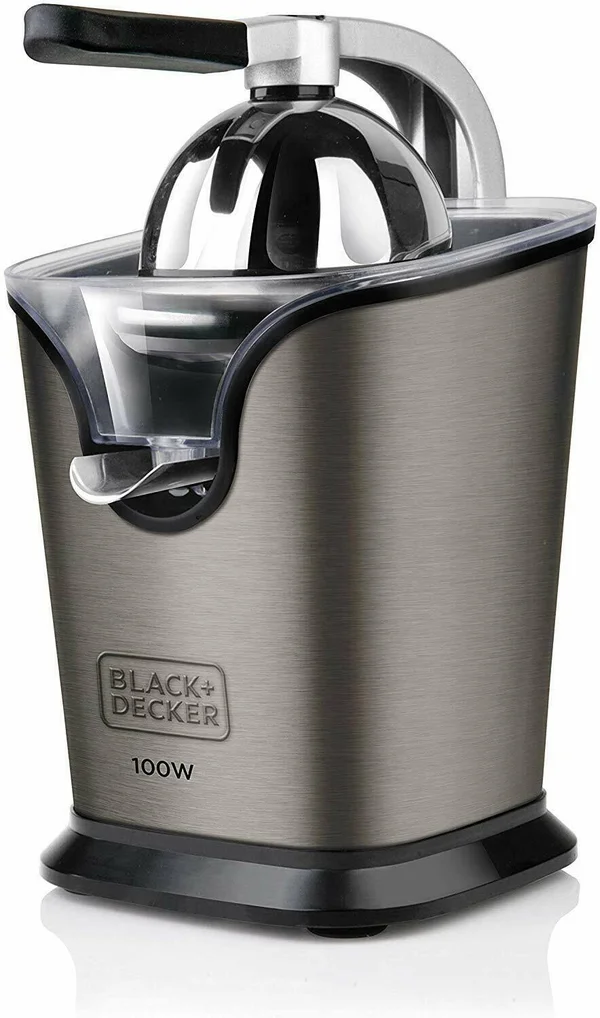 Black+decker BXCJ100E Juicer Professional 100 W, Stainless Steel 2 Cones