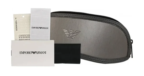 Emporio Armani EA4058 Sunglasses - Brown Rubber