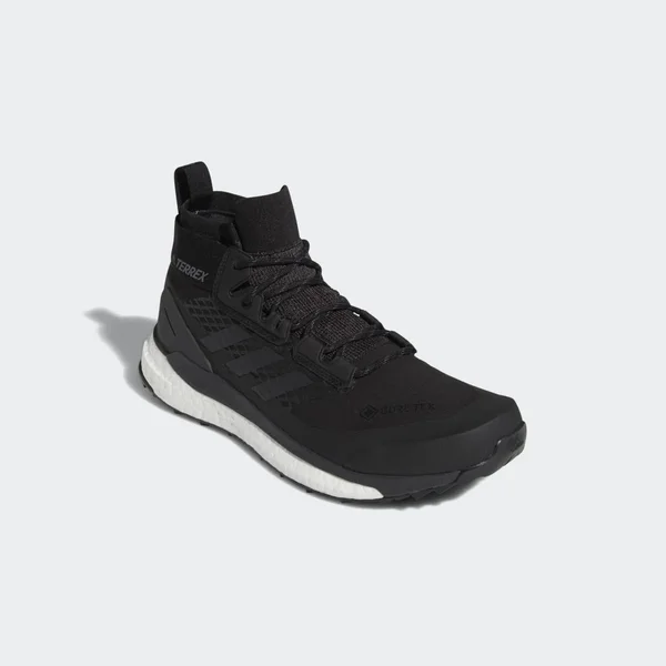 Adidas Terrex Free Hiker GTX - Men's Black/Grey/Three/Active Orange - 10.5