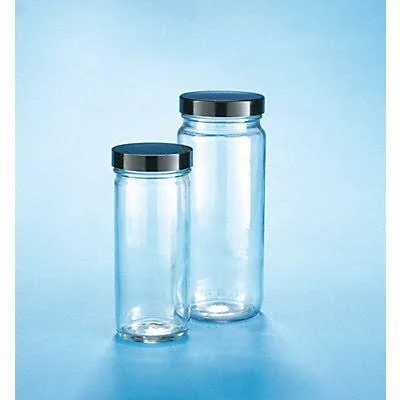 Kimble 5511670C-81 Glass Straight Jar, 16 Oz, Vinyl, PK12