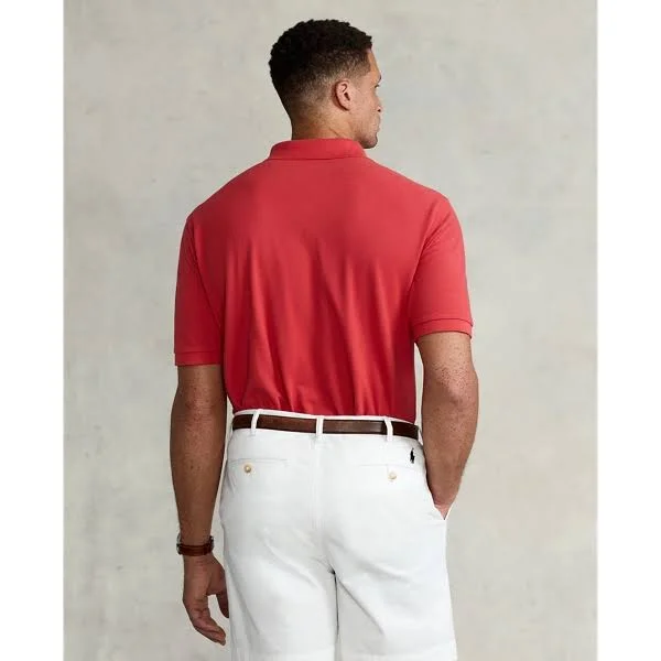 Ralph Lauren Men's The Iconic Mesh Polo Shirt - Size XL Tall in Starboard Red