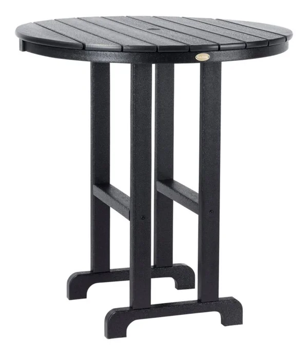 All-Weather Counter-Height Table - 36x22 Round Black, L.L.Bean