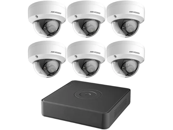 Hikvision T7108Q2TB Kit DVR 8CH 2TB 6 DOM 2MP 2.8m