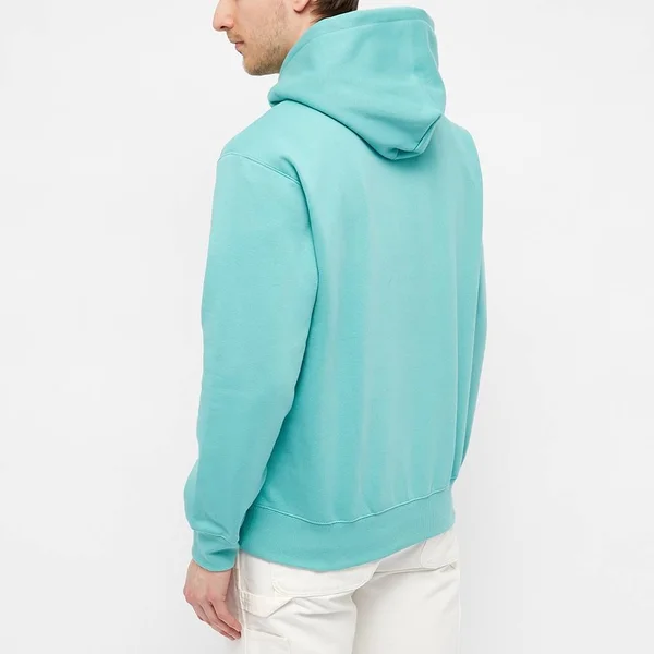 Carhartt WIP Hooded Carhartt Sweat Bondi & White - Bondi & White - X-Small - Men's