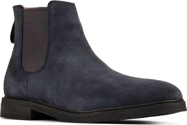 Men's Clarks Clarkdale Gobi Chelsea Boot - 7 M - Navy Suede