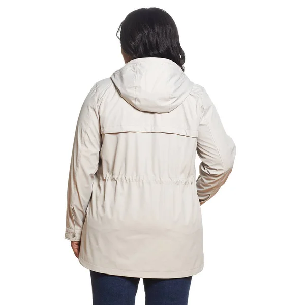 Weatherproof Plus Size Anorak Jacket with Nautical Stripe 3X True Navy - Boscov's
