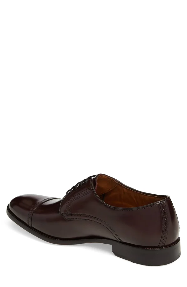 Johnston & Murphy Men's Bradford Cap Toe - Burgundy Brush-Off Leather
