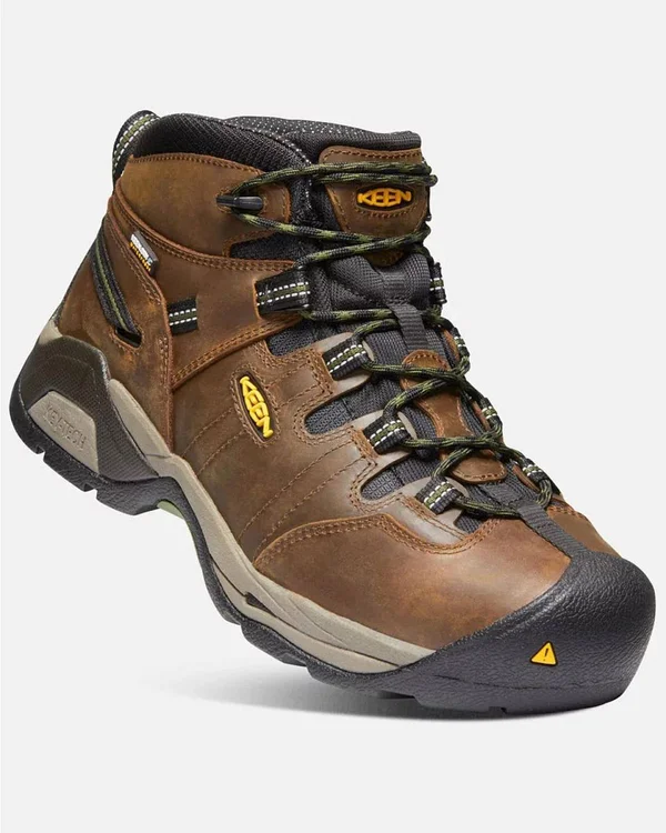Keen Men's Detroit XT Waterproof Steel Toe Work Boots - Brown