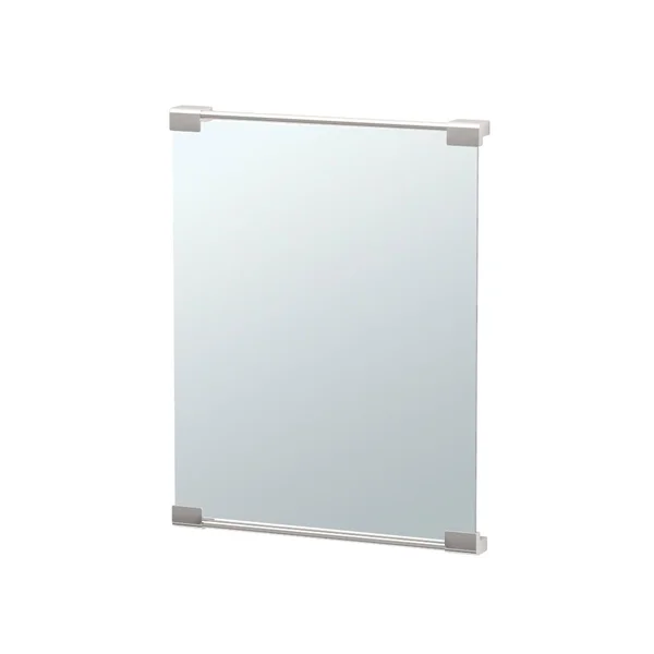 Gatco 1524 Fixed Mount Decor Mirror, Satin Nickel