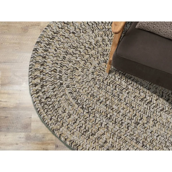 Porch & den Rockspring Braided Polypropylene Indoor/ Outdoor Rug - 6x9 - Blue Gray